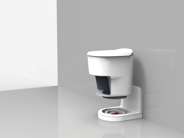 Clesana C1 Toilette mit L-Adapter, Sitzhöhe 478mm, Beutelsystem, 12V