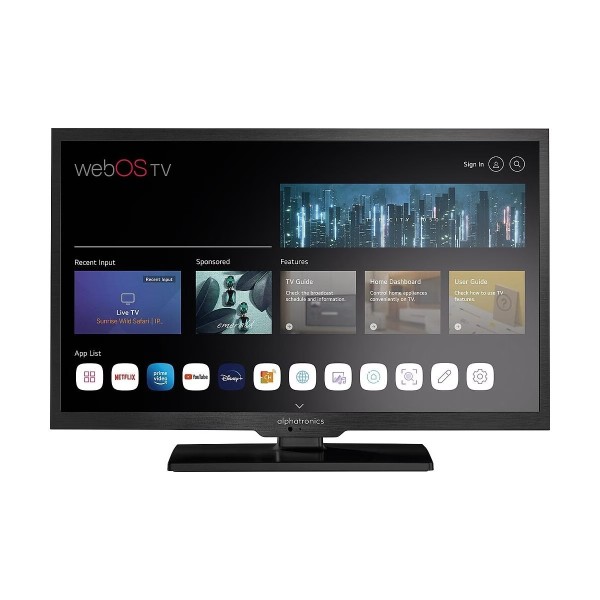 ALPHATRONICS SL-19 DSBW+ LED TV 19" (47cm), Triple Tuner, DVD, BT 5.0, SmartTV