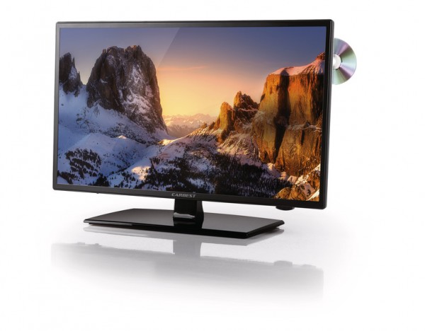 CARBEST Widescreen LED-TV 23,6" mit Triple Tuner DVB-T2/-S2/-C