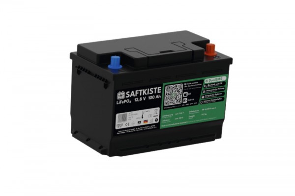 SAFTKISTE LiFePO4-Batterie 100 - 105Ah mit Bluetooth & Dual BMS
