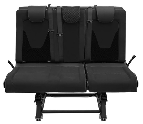 Komplettset Sitzbank 540,schwarz/schwarz 1900mm x 1200mm,Doppels.links