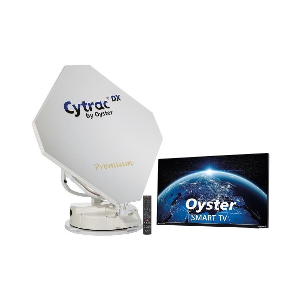 TENHAAFT Sat-Flachantenne Cytrac® DX Premium + Oyster® TV 32"