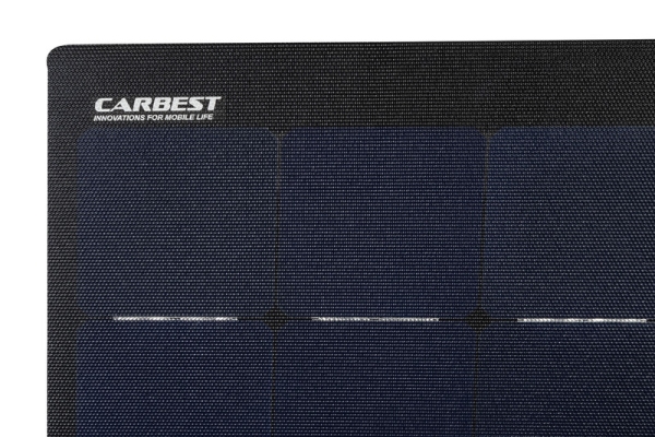 CARBEST Solarpanel flexibel 125W,840x800x2,5 mm, Quadrat, schwarz, 6m Kabel