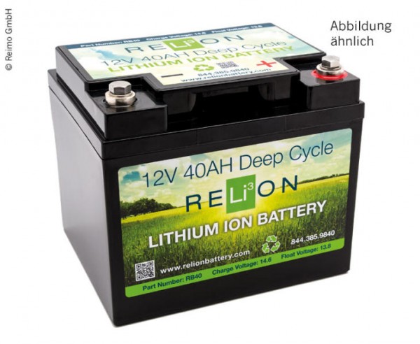 Relion Lithium Eisen Phosphat (LiFePo4) Batterie 12V 80Ah DIN