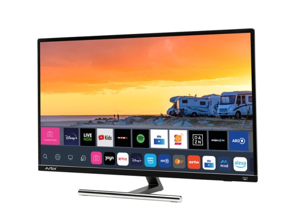 12V Fernseher 27" Webos Full HD Smart TV, o .Standfuß/ 230V Kabel