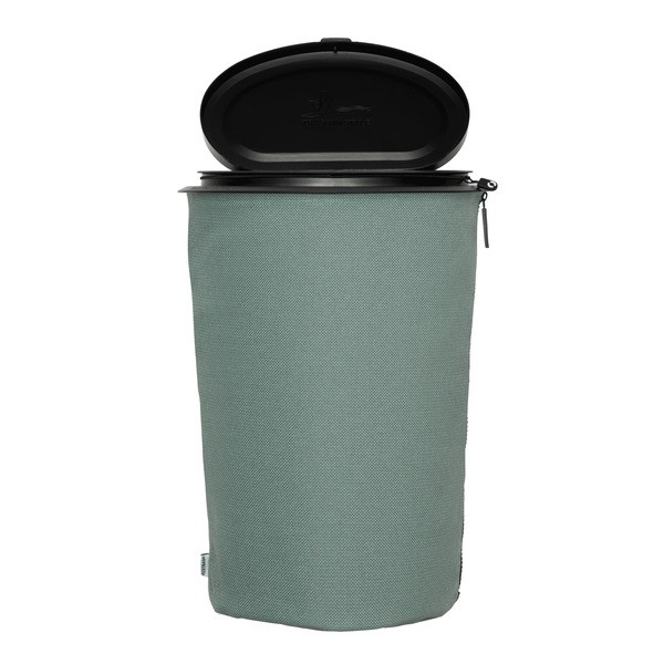 Flextrash Mülleimer 9 Liter, ocean green, hergestellt aus recycelten PET-Flaschen