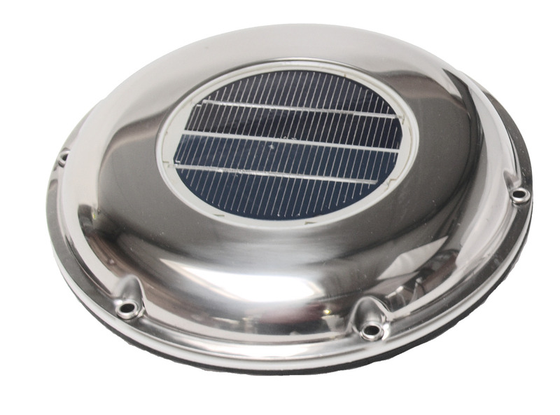 CARBEST Solarventilator 215mm, Edelstahl Ausschnittmaß 120mm EAN  4043729116450 Camping