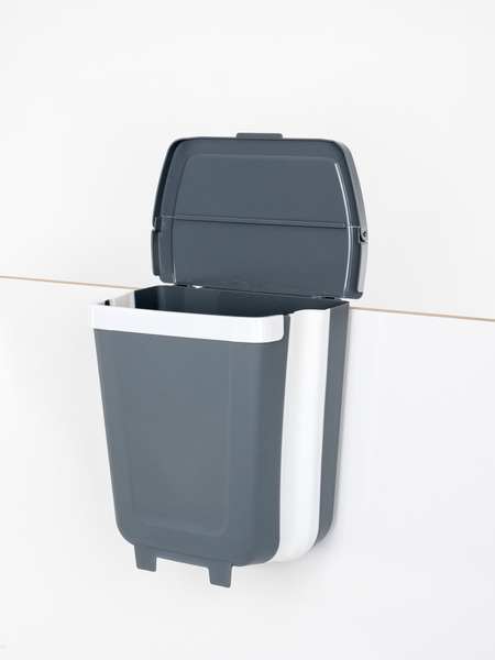Wakeman Faltbarer Mülleimer, Pop-Up-Mülleimer für Müll mit Reißverschluss,  ideal für Camping, Recycling und mehr, Grün